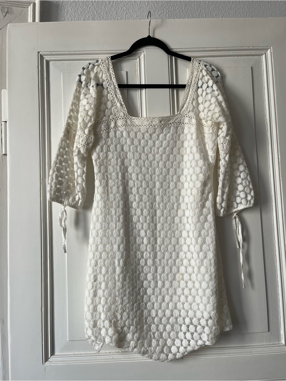 Solitaire White Lace Eyelet Dress Cover Up Summer